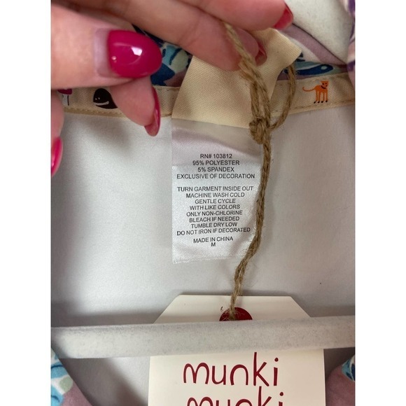 NWT‎ munki munki Short Sleeve Pajama Top Size Medium - Picture 4 of 8